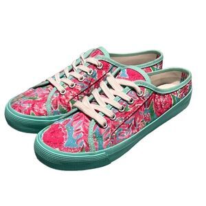 Charlie Paige Glam Floral Tennis Shoes Sz 8 B32